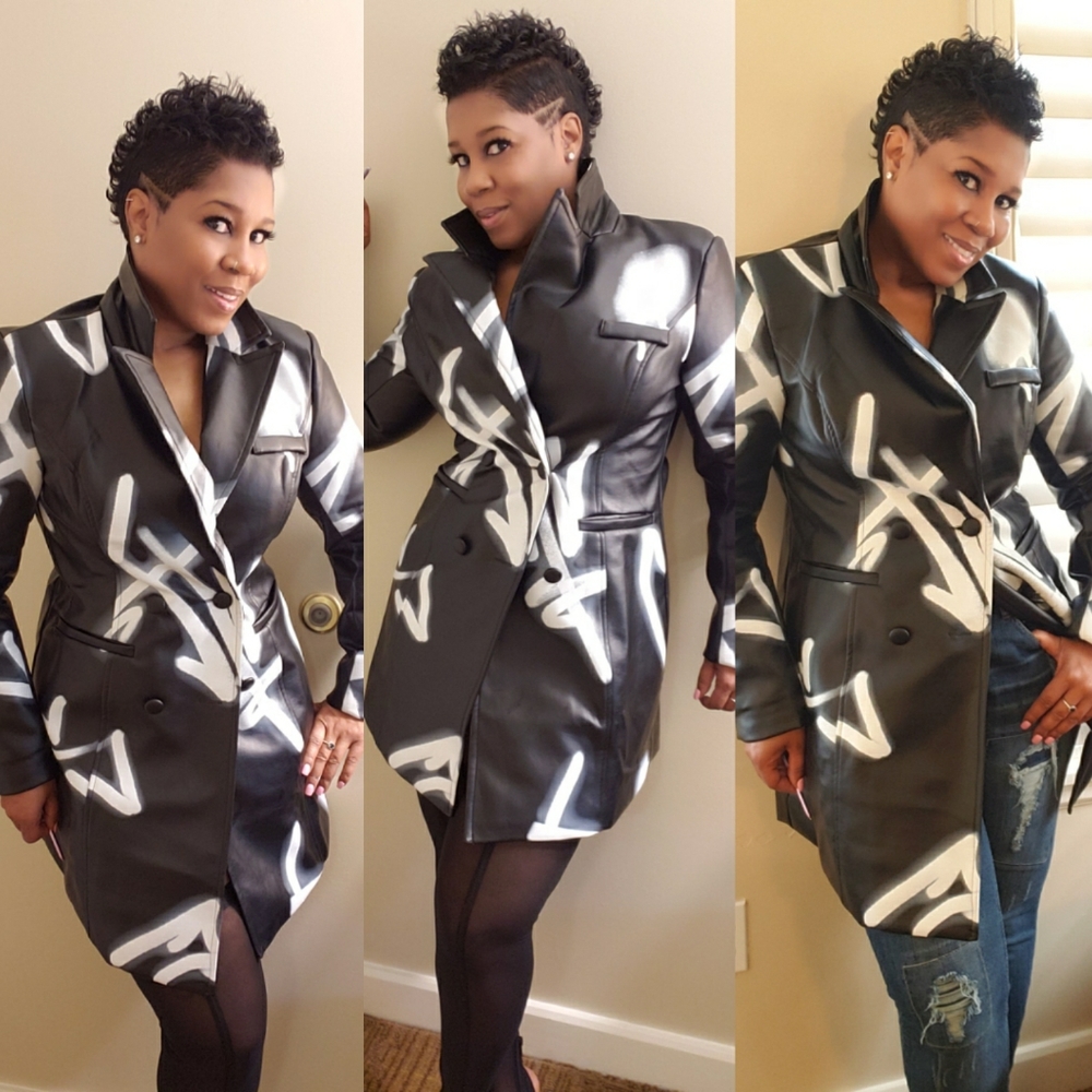 Spray Paint Blazer Dress